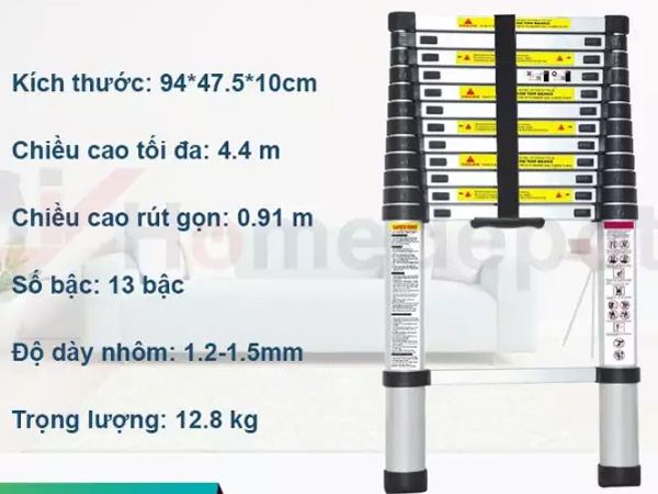 Thang nhôm rút đơn DIY TL-I-44