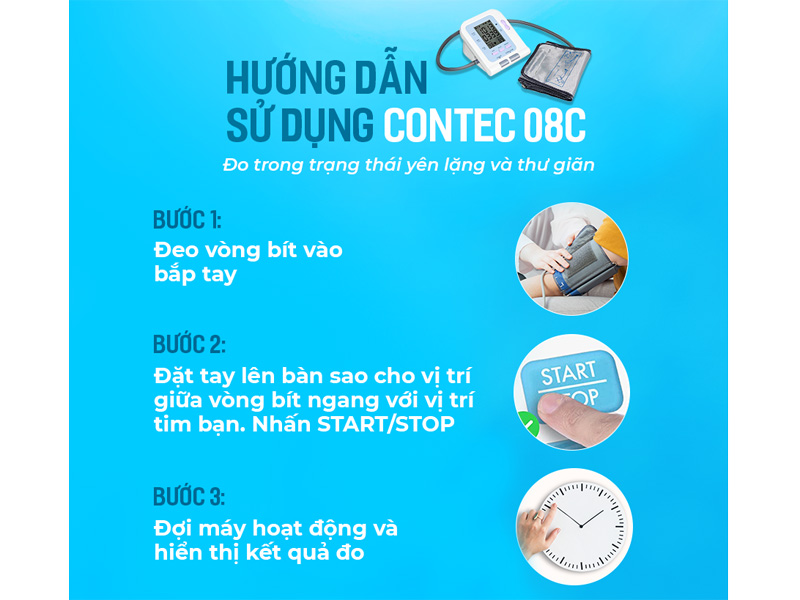 Máy đo huyết áp Contec 08C
