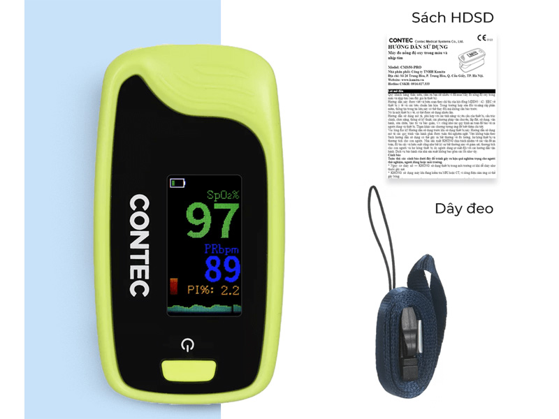 Máy đo nồng độ oxy trong máu Contec CMS50-Pro
