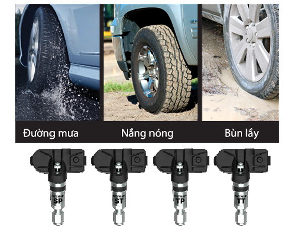 Cảm biến áp suất lốp gắn trong VietMap V1i
