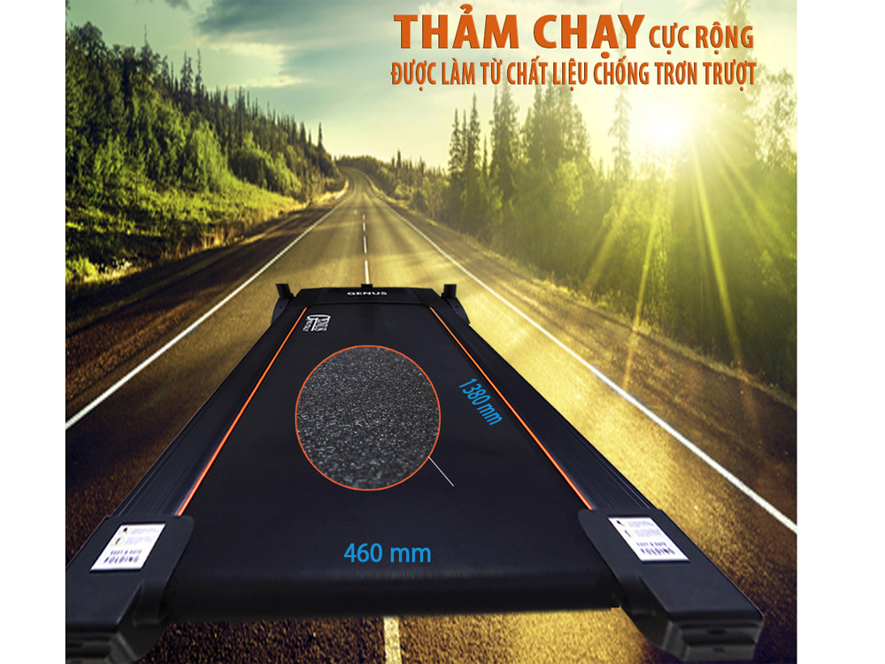 Máy chạy bộ điện đa năng Genus 315FI