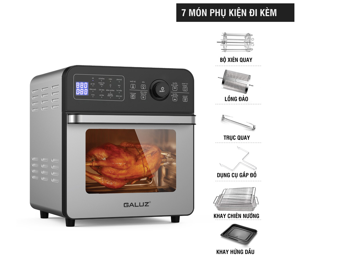 Nồi chiên không dầu Galuz GLA 1518 (15 lít)