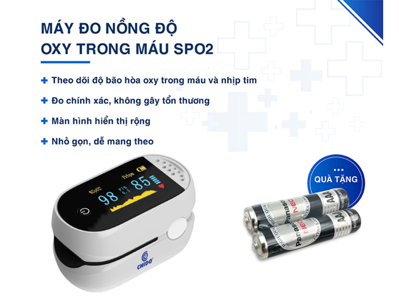 Máy đo nồng độ Oxy máu SpO2 Chido C101A2