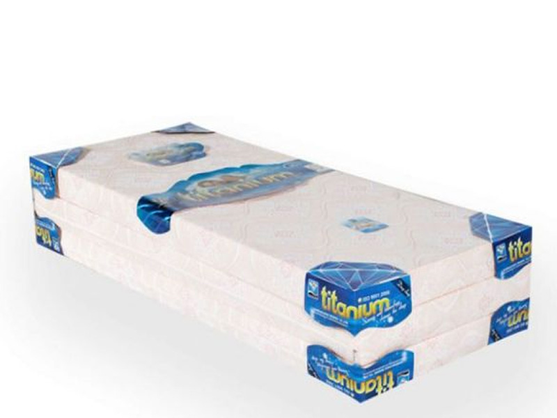 Nệm gấp 3 cao su bông Titanium Kim Cương