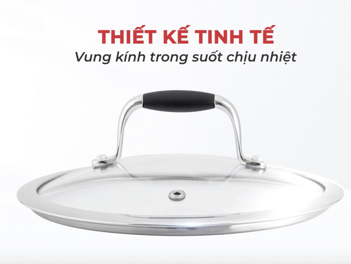 Bộ nồi inox 5 đáy Nagakawa Fuyu NAG1354 (16cm, 20cm, 24cm) - Hàng chính hãng