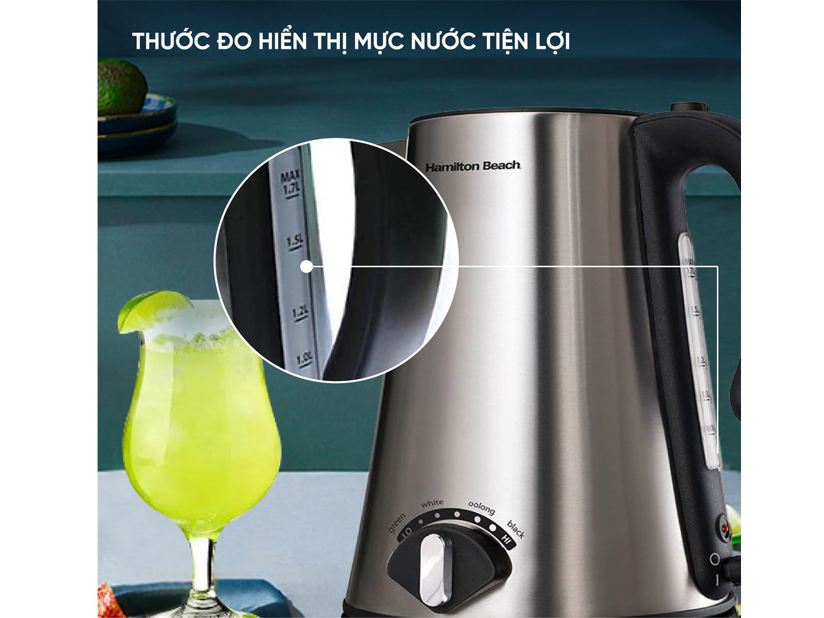 Ấm siêu tốc Hamilton Beach có thể điều chỉnh nhiệt độ - 40992-SAU