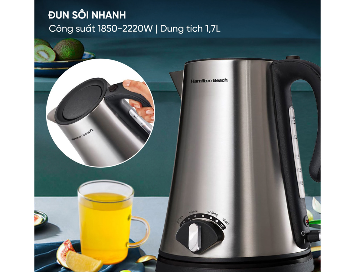 Ấm siêu tốc Hamilton Beach có thể điều chỉnh nhiệt độ - 40992-SAU