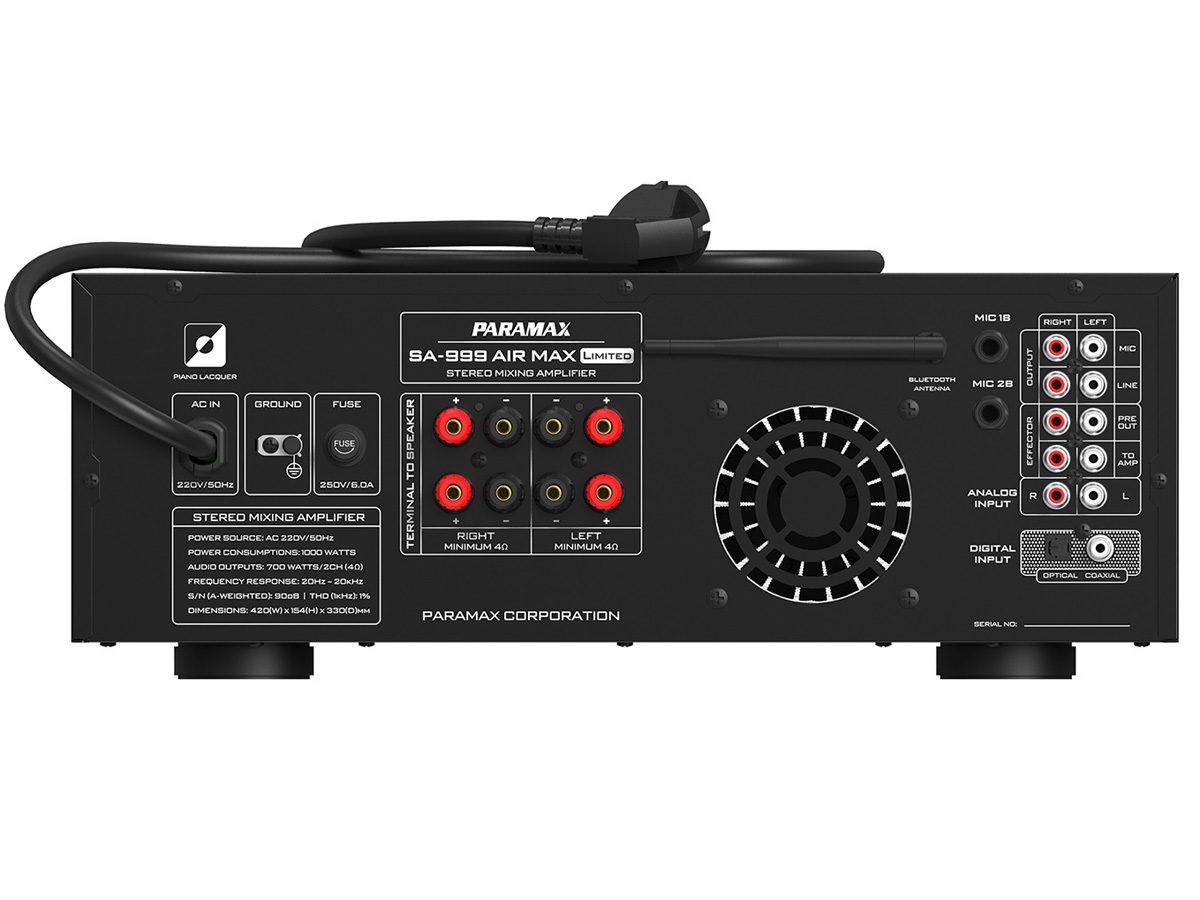 Amply karaoke Paramax SA-999 Air Max Limited