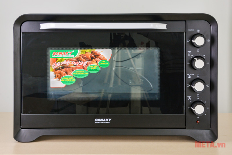 Lò nướng Sanaky VH-129S2D 120 lít màu đen