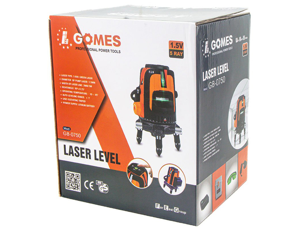 Máy cân mực 5 tia xanh Gomes GB-0750 (kèm chân 1m)