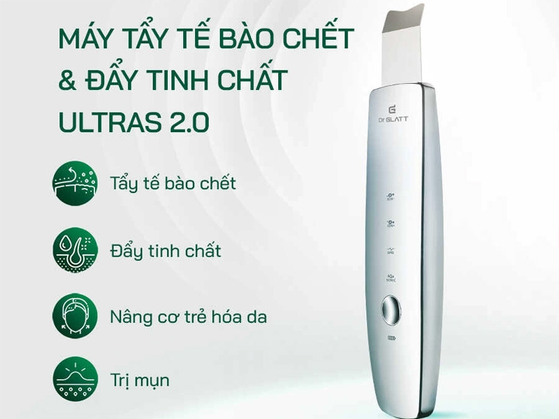 Máy tẩy tế bào chết và đẩy tinh chất DR.GLATT ULTRAS 2.0