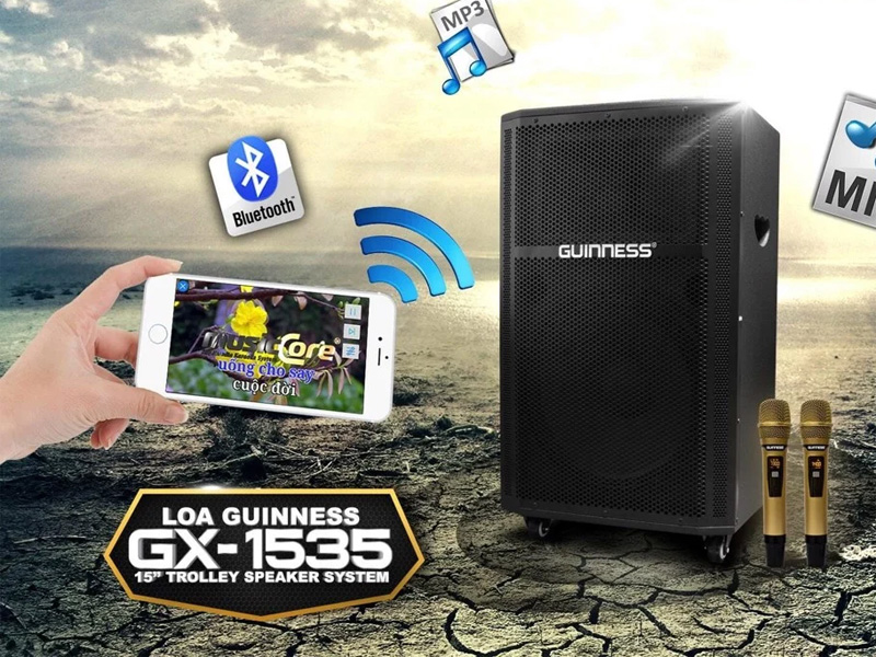 Loa kéo di động Guinness GX-1535(B)