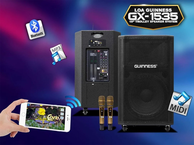 Loa kéo di động Guinness GX-1535(B)