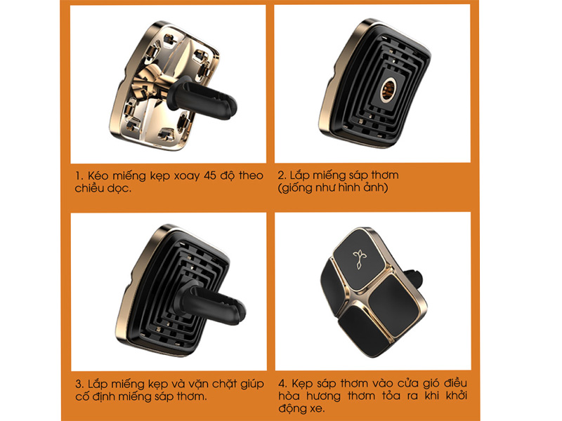 Sáp thơm kẹp cửa gió ô tô Etonner N1831