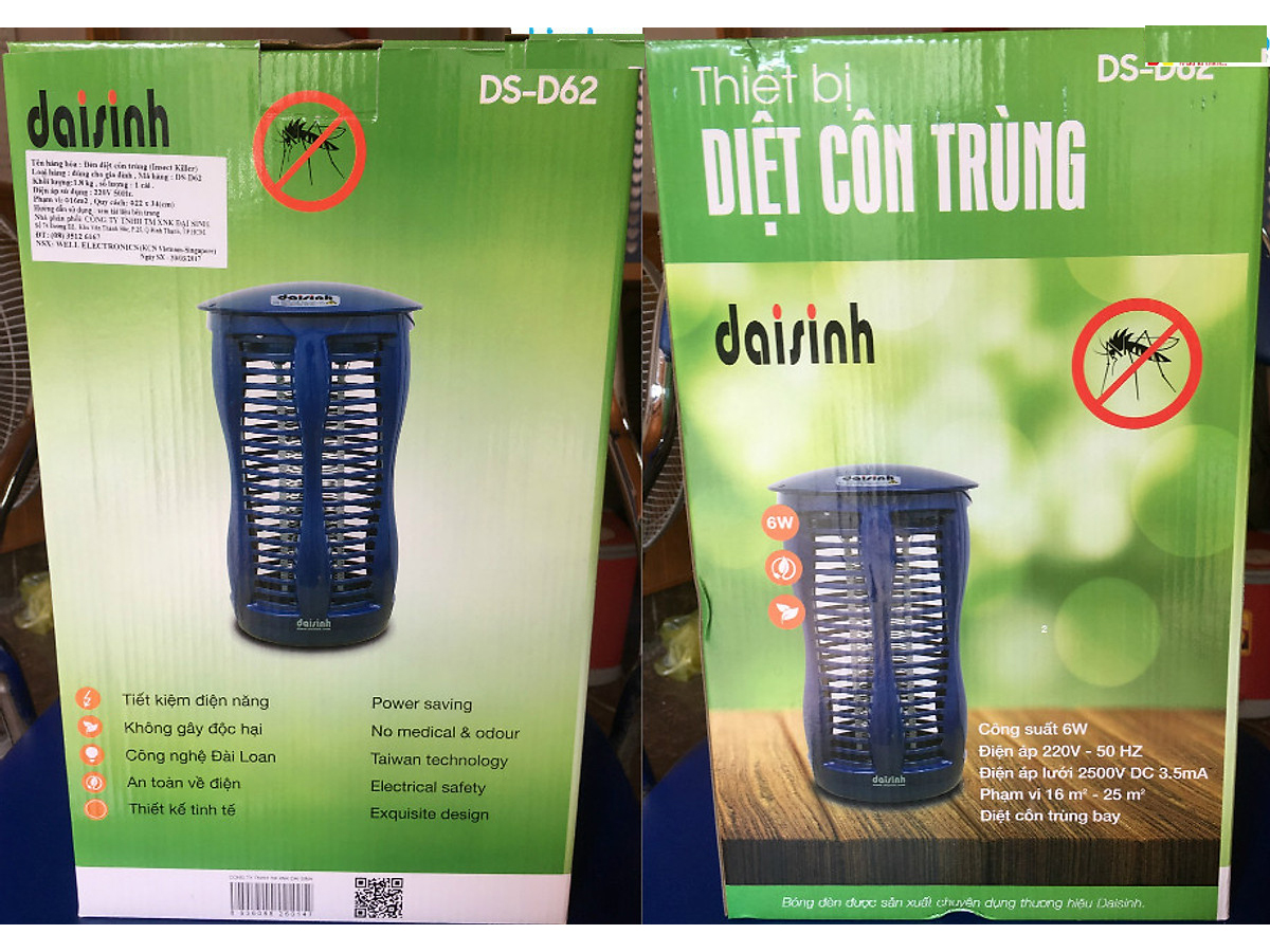 Đèn diệt côn trùng Đại Sinh DS-D62