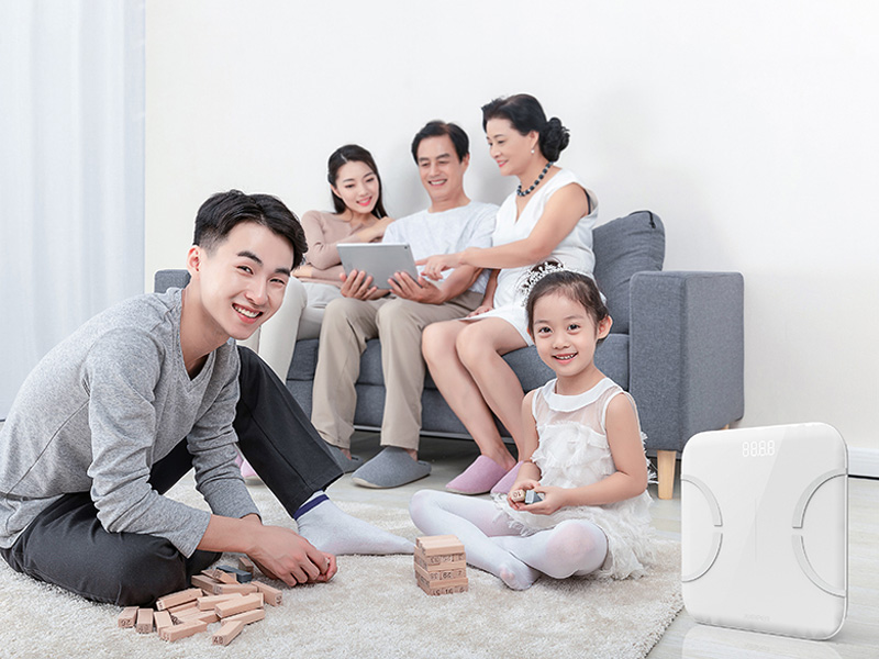 Cân phân tích sức khoẻ thông minh 14 chỉ số, kết nối APP Jumper JPD-BFS200B