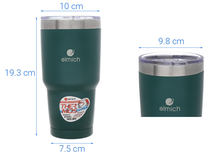 Cốc giữ nhiệt Elmich inox 304 890ml EL3677