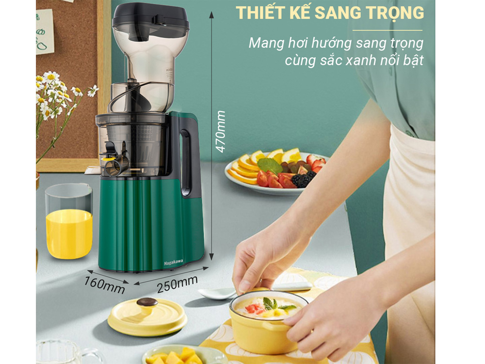 Máy ép chậm Nagakawa NAG0817