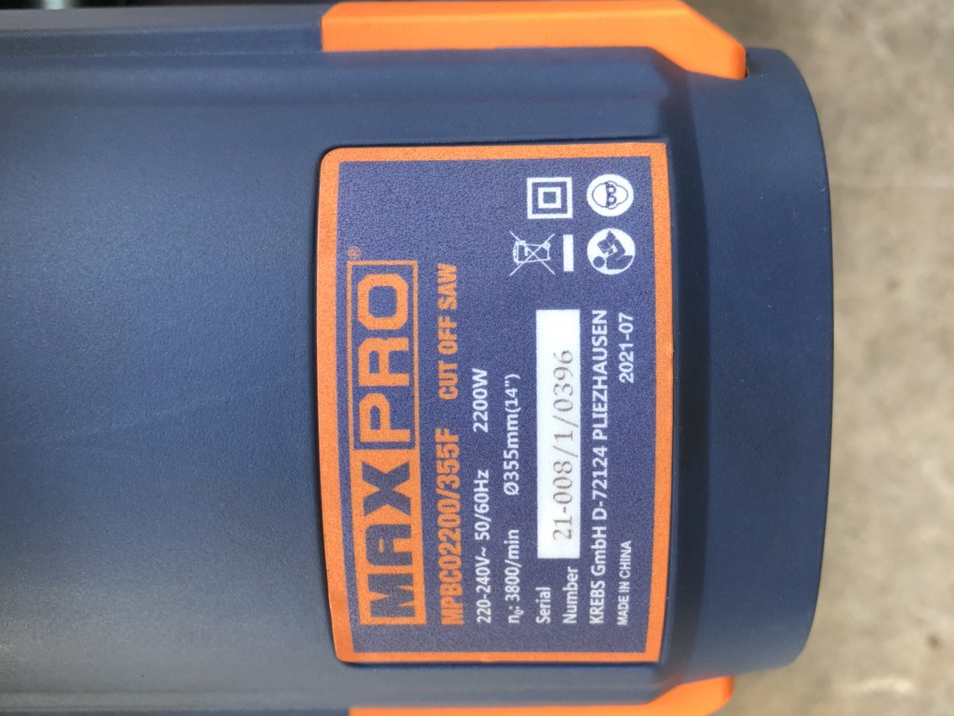 Máy cắt sắt Maxpro MPBCO 2200/355F