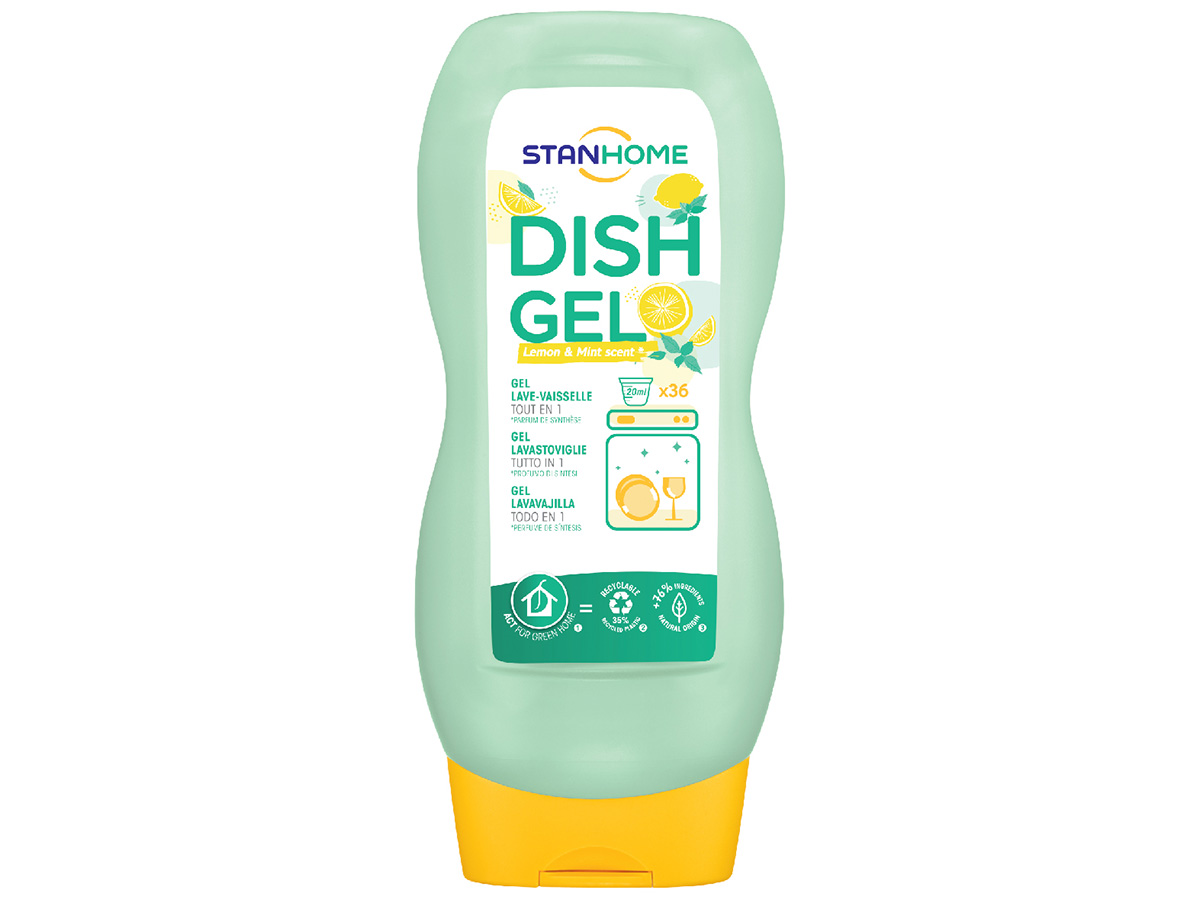 Gel rửa bát chuyên dụng cho máy rửa bát hương chanh bạc hà All in One Stanhome Dish Gel 720ml