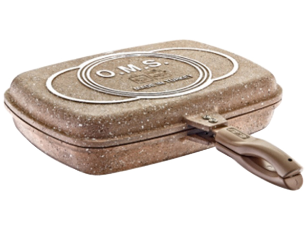 Chảo chiên nướng 2 mặt không dầu Eco Granite O.M.S 3215.00.12