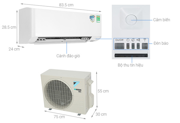 Máy lạnh Daikin Inverter 1HP FTKY25WMVMV