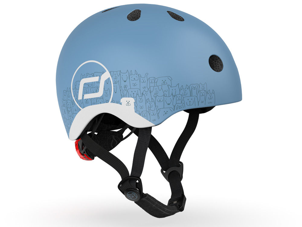 Mũ đội đầu phản quang cho bé Scoot and Ride size XXS