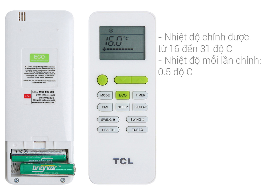 Điều hòa 1 chiều inverter 10.000BTU TCL TAC-10CSD/XA77