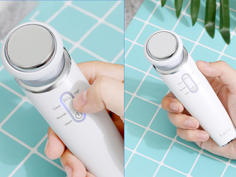 Máy đẩy tinh chất dưỡng trắng Halio ion Cleansing & Moisturizing Beauty Device