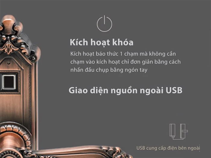 Khóa cửa vân tay Archie AJ3011-03-KW