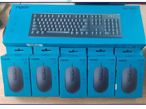 Bộ bàn phím chuột có dây Rapoo NK1800 N120