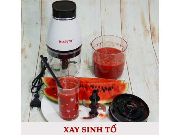 Máy xay đa năng Masuto cối cường lực nhựa PC công nghệ Nhật Bản FP118 (0.7L)