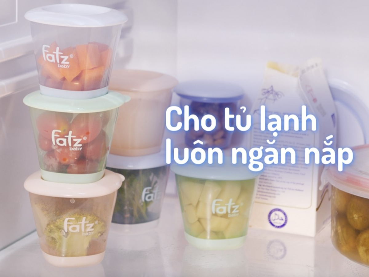 Bộ cốc trữ thức ăn dặm Fatzbaby FB0060N 150ml