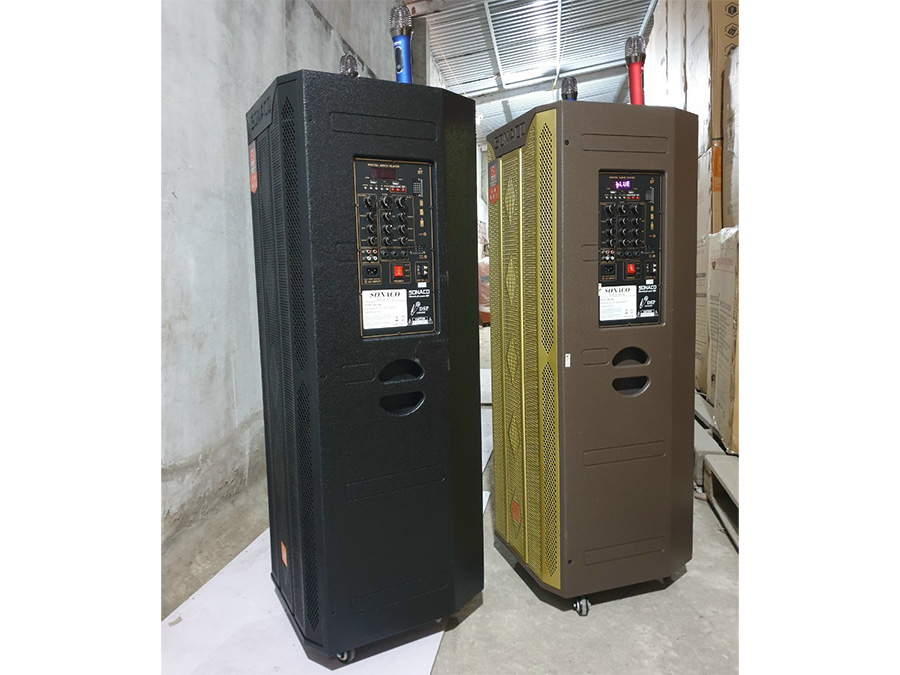 Loa kéo Sonaco SA-215A, vỏ gỗ, 2 Bass 40cm