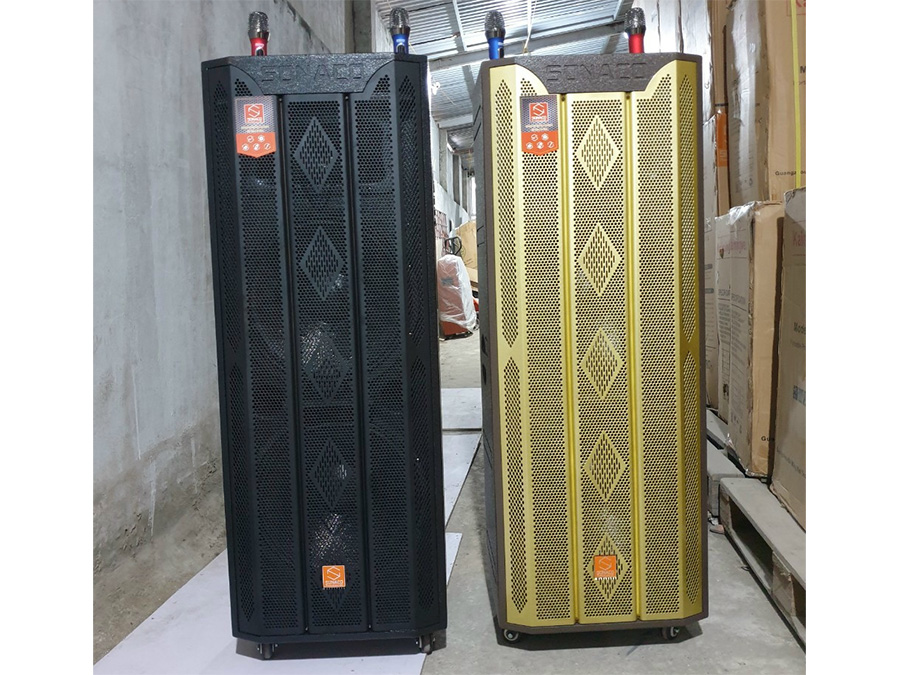 Loa kéo Sonaco SA-215A, vỏ gỗ, 2 Bass 40cm