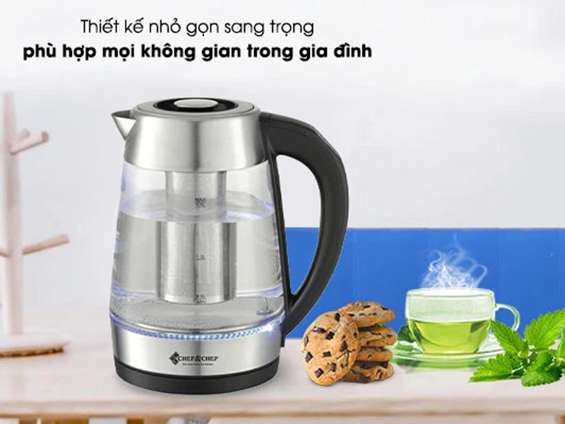 Ấm siêu tốc có lọc CH-1703D (Màu giao ngẫu nhiên)