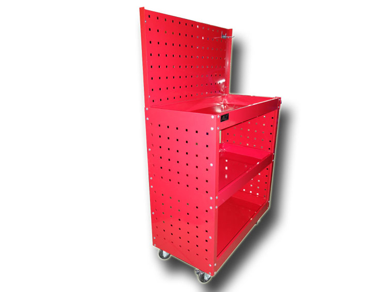 Xe đẩy dụng cụ 3 ngăn có giá treo Ally QT-D03F