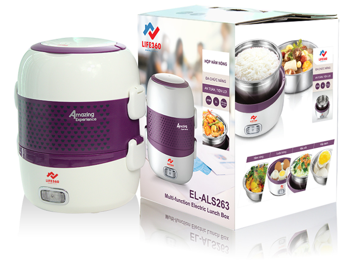 Hộp cơm hâm nóng Life360 EL-ALS263