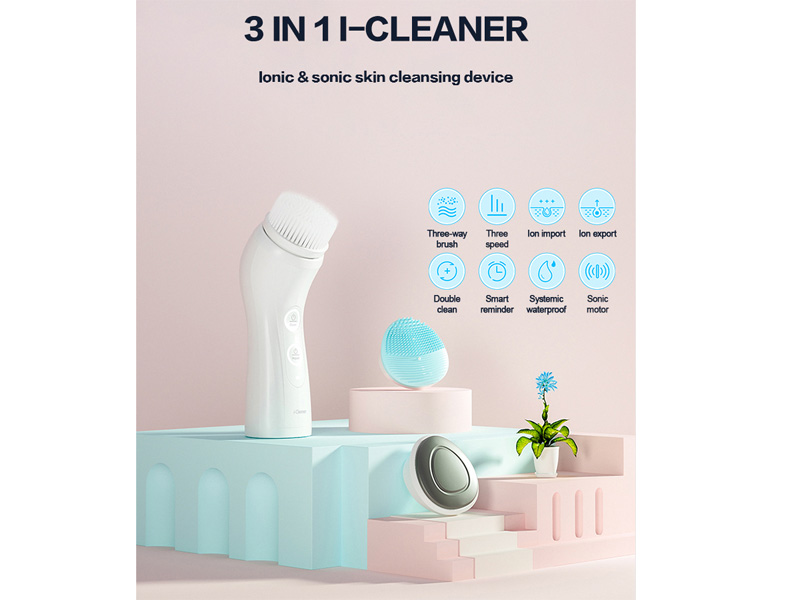 Máy rửa mặt công nghệ siêu âm bổ sung ION 3in1 Nanotime F62