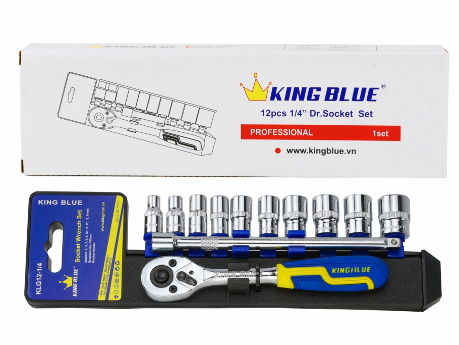 Bộ tuýp cần tự động 12 chi tiết Kingblue KLG-12S