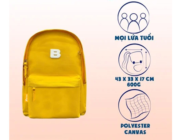 Ba lô TT Be Unique B-016 (Vàng)
