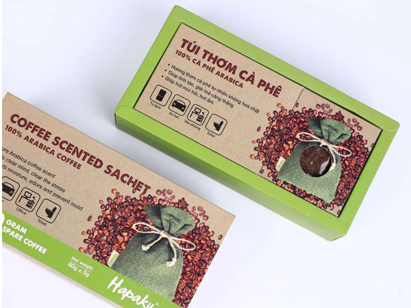 Túi thơm cafe 2 trong 1 -100% cà phê Arabica nguyên chất