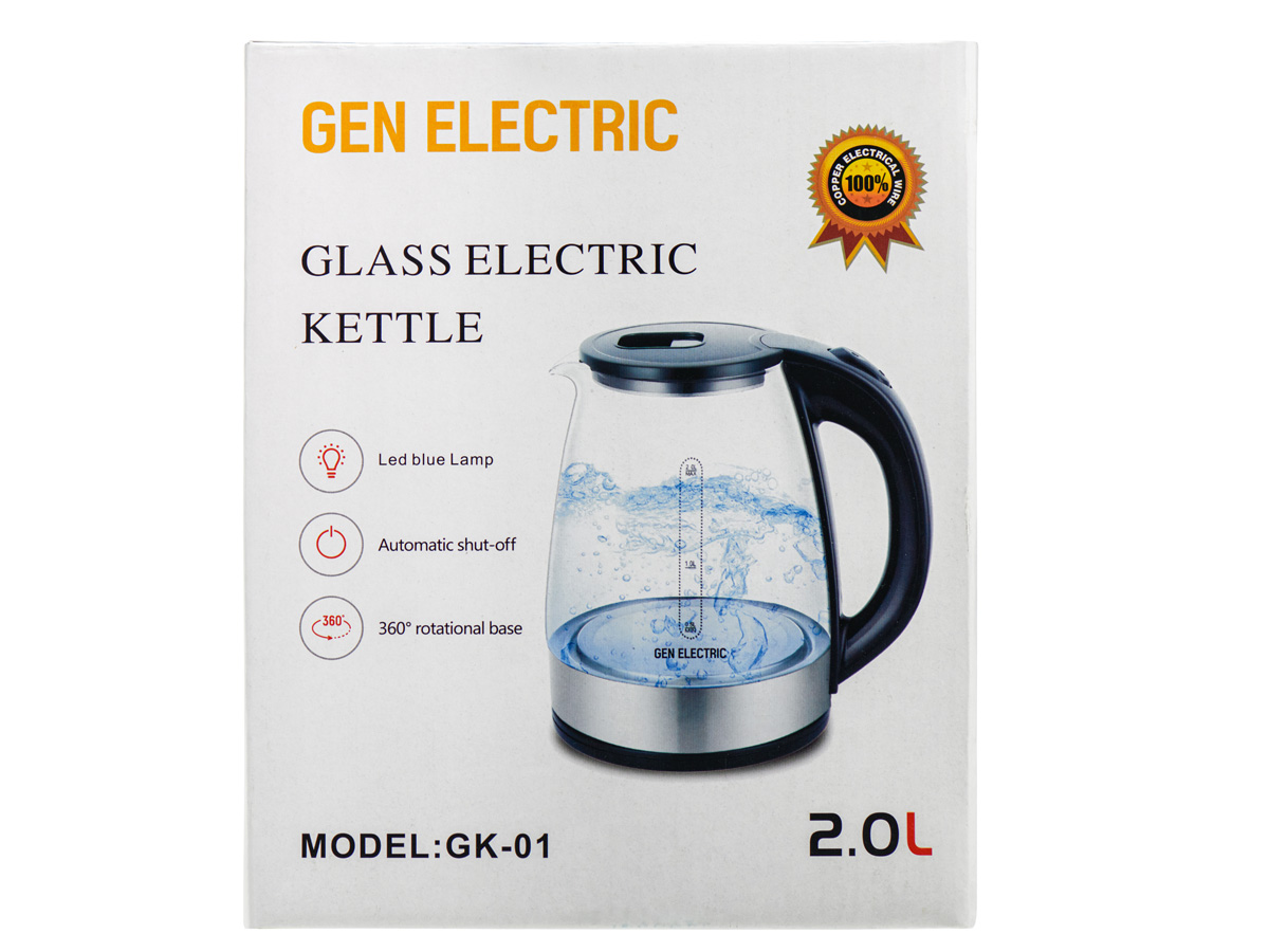 Ấm siêu tốc thủy tinh Gen Electric GK01