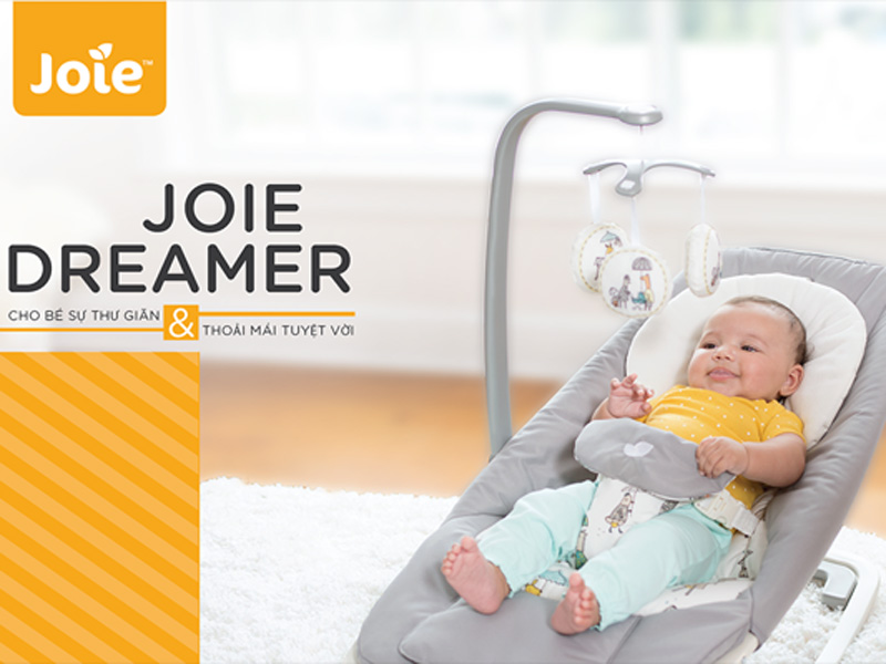 Ghế rung trẻ em Joie Dreamer Petite City