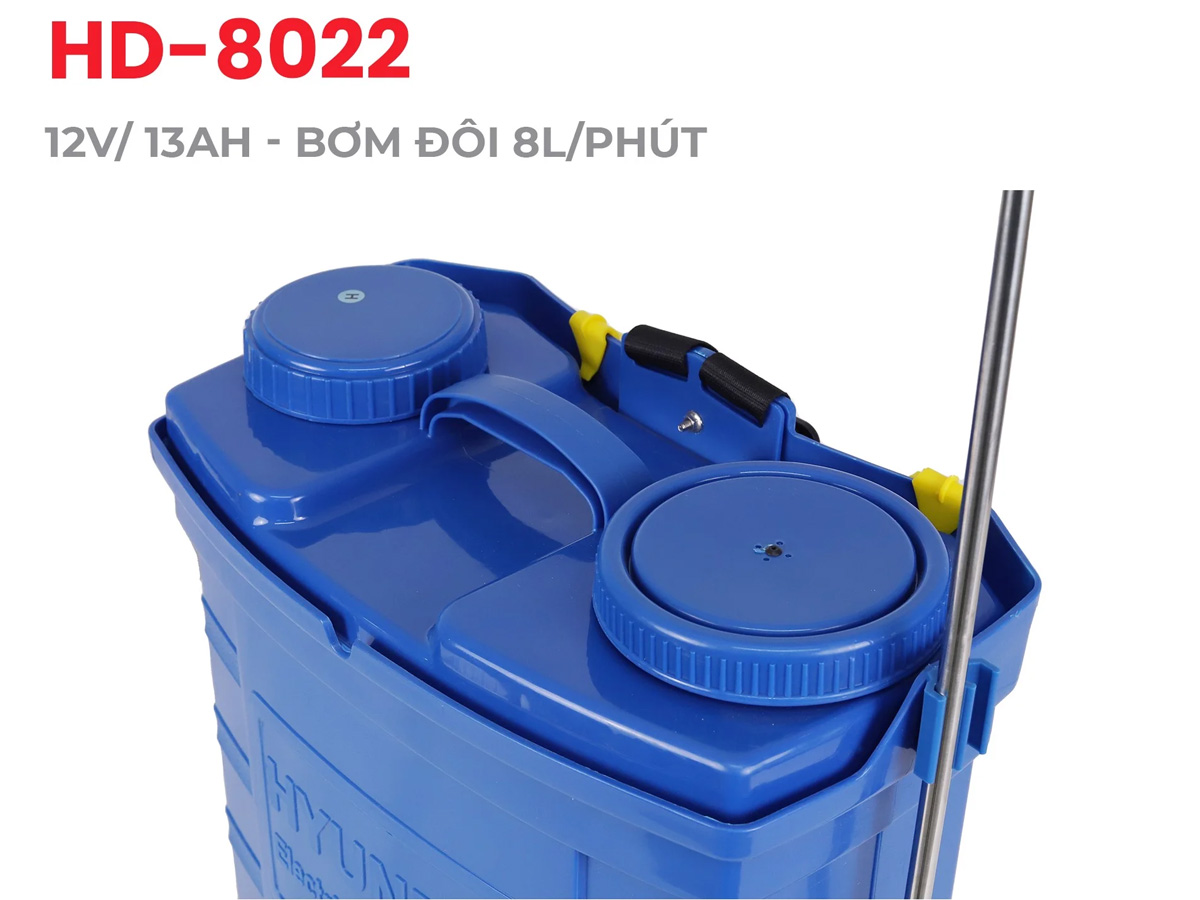 Bình xịt điện Hyundai HD-8022 (20L, 12AH, bơm đôi)