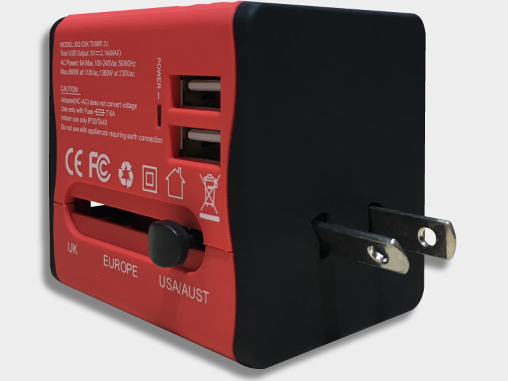 Ổ cắm du lịch Điện Quang ĐQ ESK TV06 2U (2 cổng USB)