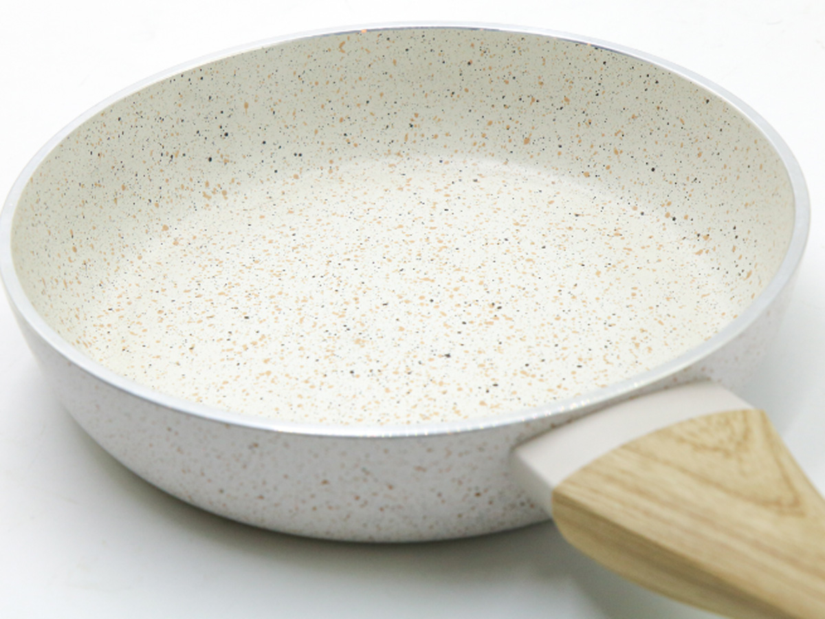 Chảo vân đá đáy từ Nagakawa NAG2406 (24cm) - Nhôm nguyên khối - Dùng cho mọi loại bếp