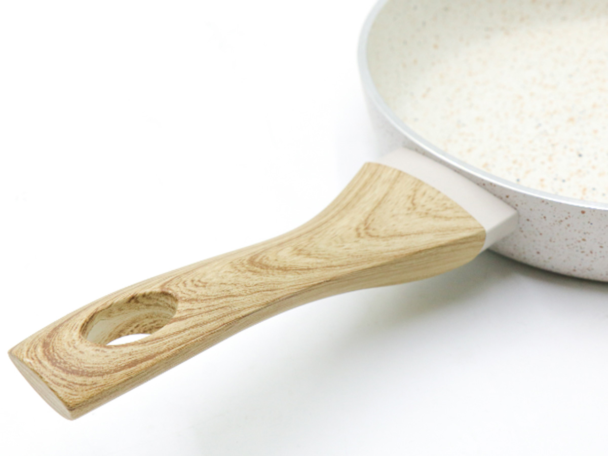 Chảo vân đá đáy từ Nagakawa NAG2406 (24cm) - Nhôm nguyên khối - Dùng cho mọi loại bếp