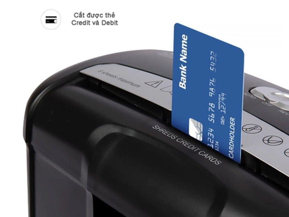 Máy huỷ tài liệu 10L Texet PS-SC1EX (có chức năng nhả kẹt giấy)