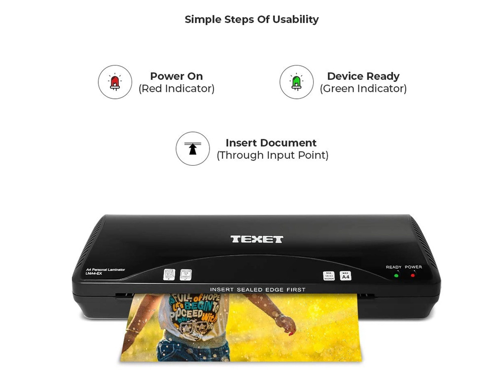 Máy ép nhựa Texet LMA4-EX (có kiểm soát nhả kẹt giấy)